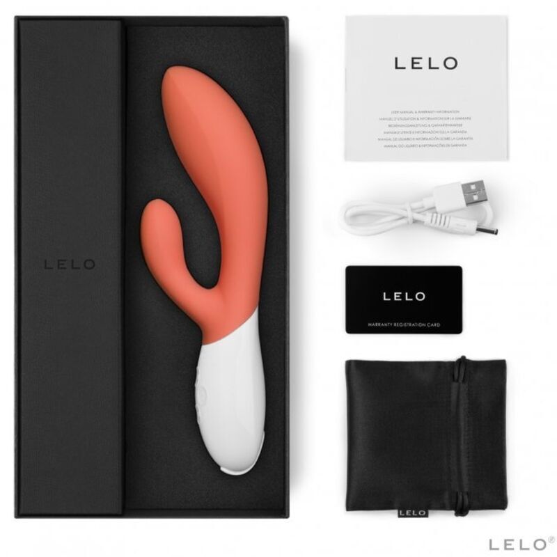 Lelo Ina 3 Dual Action Massager Coral - Peaches & Cream