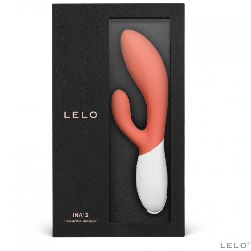 Lelo Ina 3 Dual Action Massager Coral - Peaches & Cream