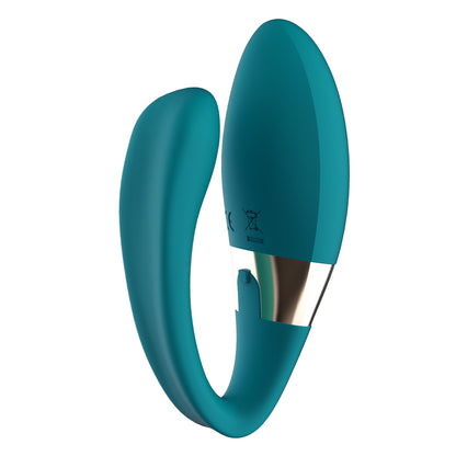 Lelo Tiani Duo Ocean Blue Couples Luxury Massager - Peaches & Cream