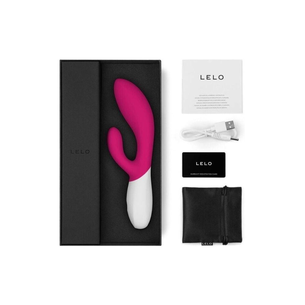 Lelo Ina Wave 2 Luxury Rechargeable Vibe Cerise - Peaches & Cream