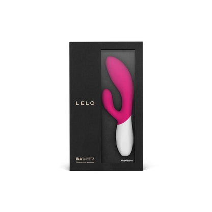 Lelo Ina Wave 2 Luxury Rechargeable Vibe Cerise - Peaches & Cream