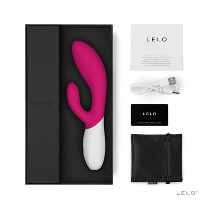 Lelo Ina Wave 2 Luxury Rechargeable Vibe Cerise - Peaches & Cream