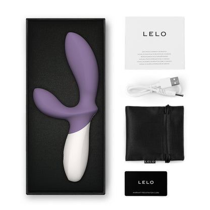 Lelo Loki Wave 2 Violet Dust Prostate Massager - Peaches & Cream