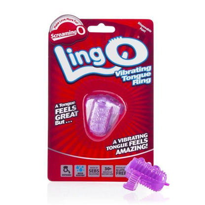 Screaming O LingO Tongue Vibrator - Peaches & Cream