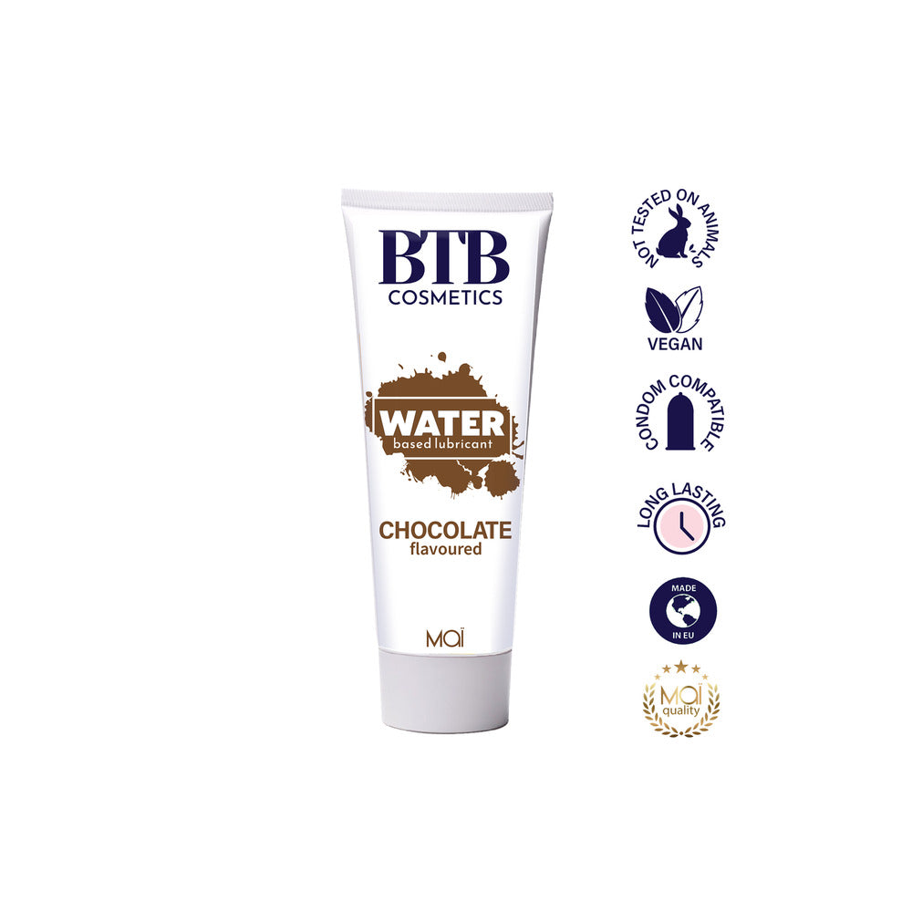 BTB Chocolate Flavoured Water Based Lubricant 100ml - Peaches & Cream