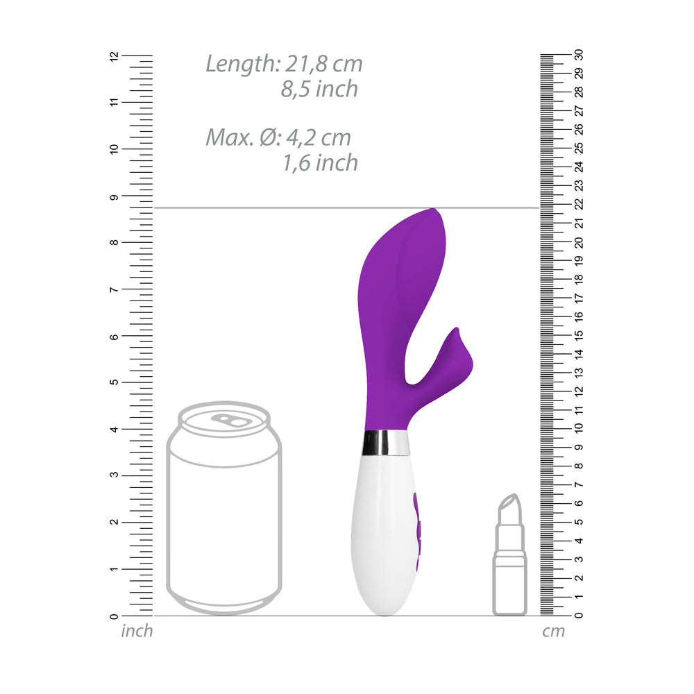 Achelois Rechargeable Vibrator Purple - Peaches & Cream