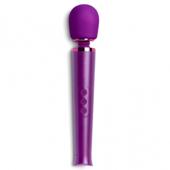 Le Wand Petite Rechargeable Vibrating Massager Dark Cherry - Peaches & Cream