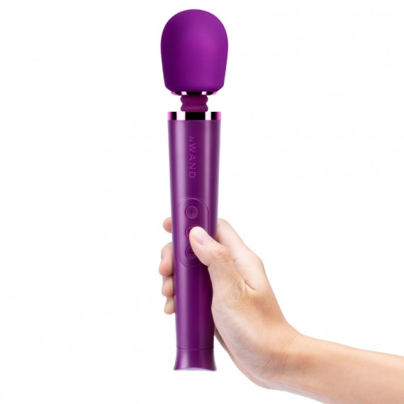 Le Wand Petite Rechargeable Vibrating Massager Dark Cherry - Peaches & Cream