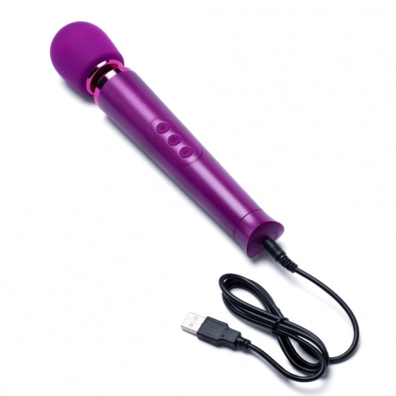 Le Wand Petite Rechargeable Vibrating Massager Dark Cherry - Peaches & Cream