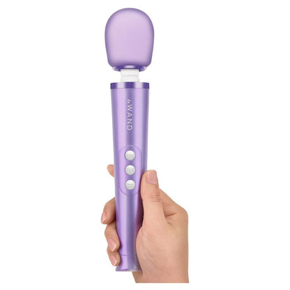 Le Wand Petite Rechargeable Vibrating Massager Violet - Peaches & Cream