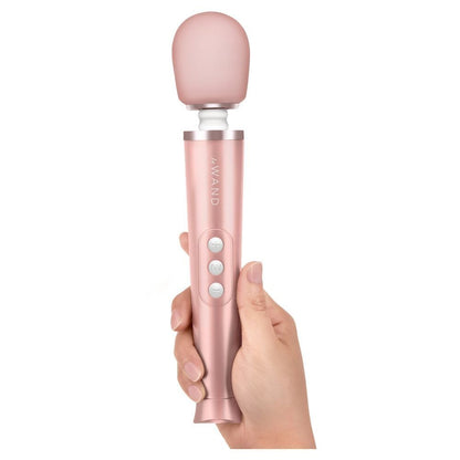 Le Wand Petite Gold Travel Rechargeable Wand - Peaches & Cream