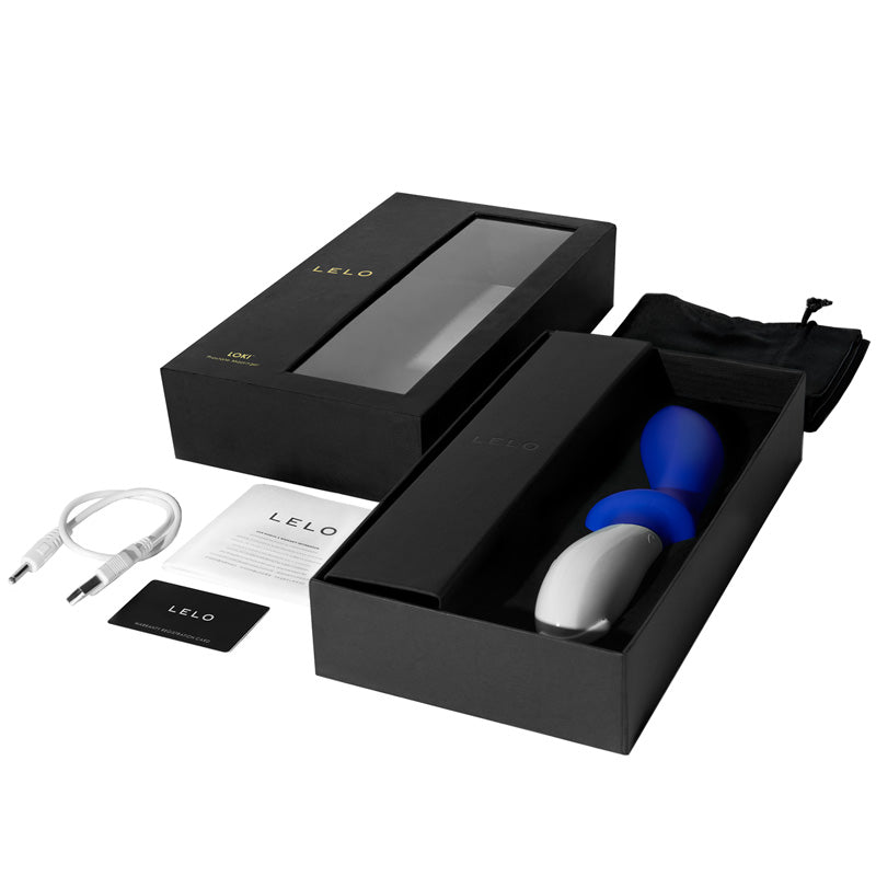 Lelo Loki Luxury Prostate Massager Blue - Peaches & Cream