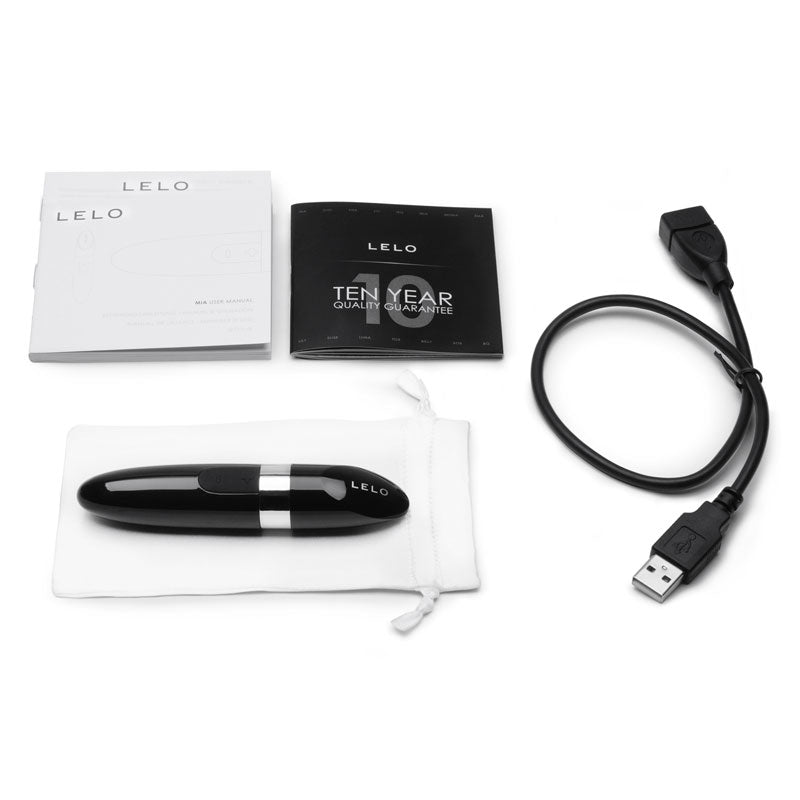 Lelo Mia Version 2 Black USB Luxury Rechargeable Vibrator - Peaches & Cream