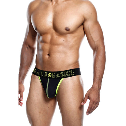 Male Basics Neon Thong Yellow - Peaches & Cream