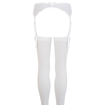 Suspender Set White - Peaches & Cream