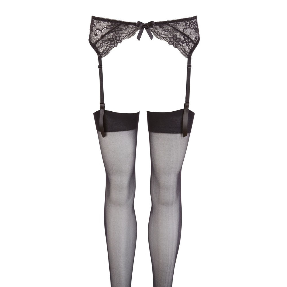 Suspender Set Black - Peaches & Cream