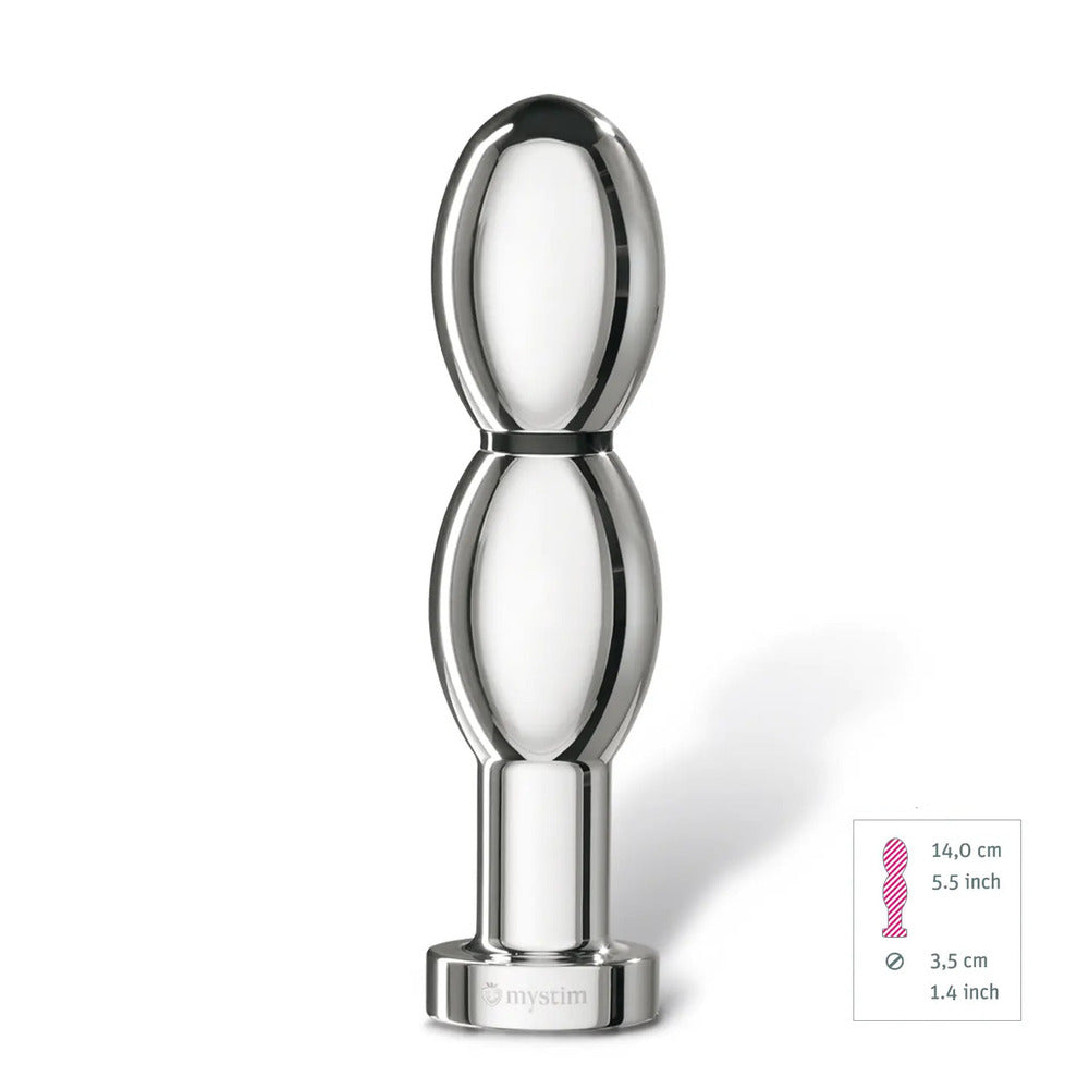 MyStim Oh Thello EStim Aluminium Dildo - Peaches & Cream