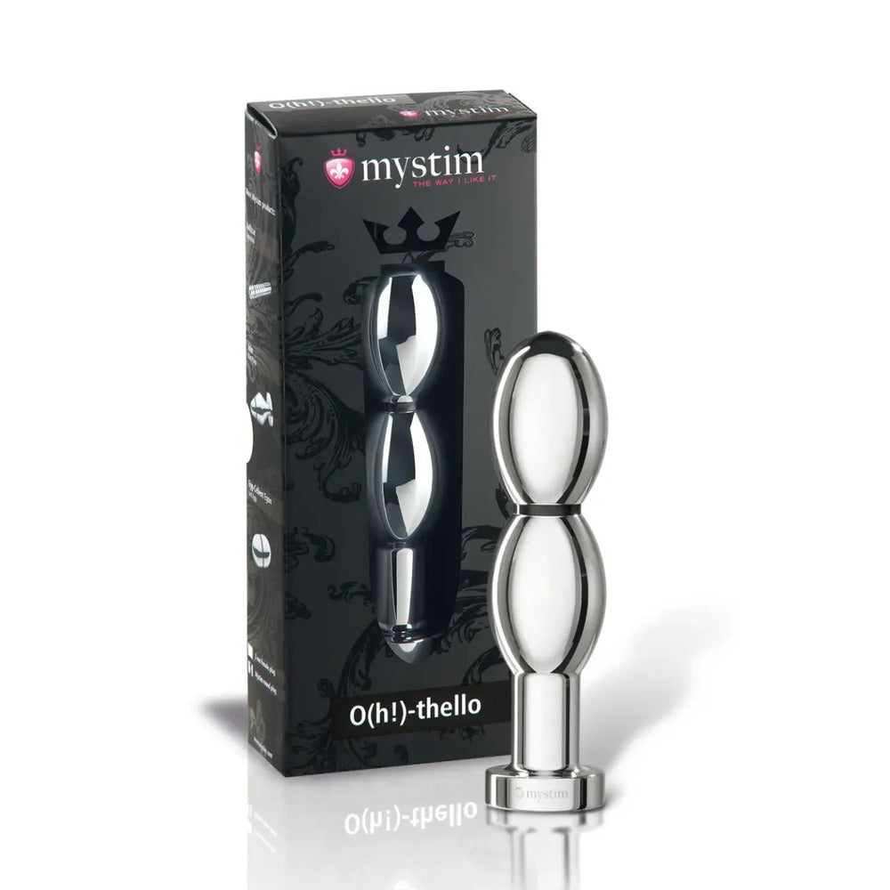 MyStim Oh Thello EStim Aluminium Dildo - Peaches & Cream