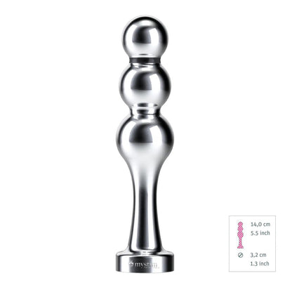 MyStim Bold Boris EStim Dildo - Peaches & Cream