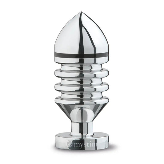 MyStim Hector Helix Large Aluminium Butt Plug - Peaches & Cream