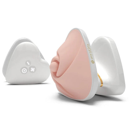 Mystim Hearts Desire Clitoral Stimulator - Peaches & Cream