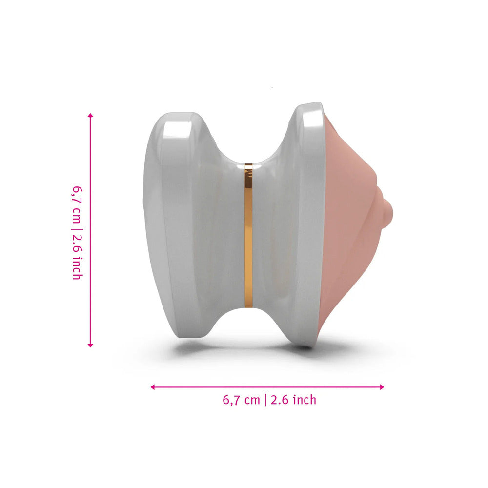 Mystim Hearts Desire Clitoral Stimulator - Peaches & Cream