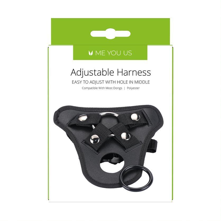 Me You Us Adjustable Harness Black - Peaches & Cream