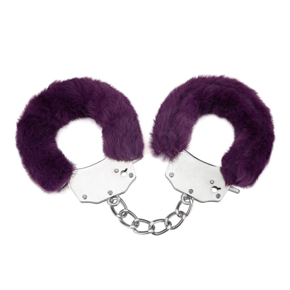 Me You Us Furry Handcuffs Purple - Peaches & Cream