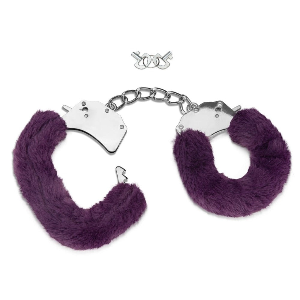 Me You Us Furry Handcuffs Purple - Peaches & Cream