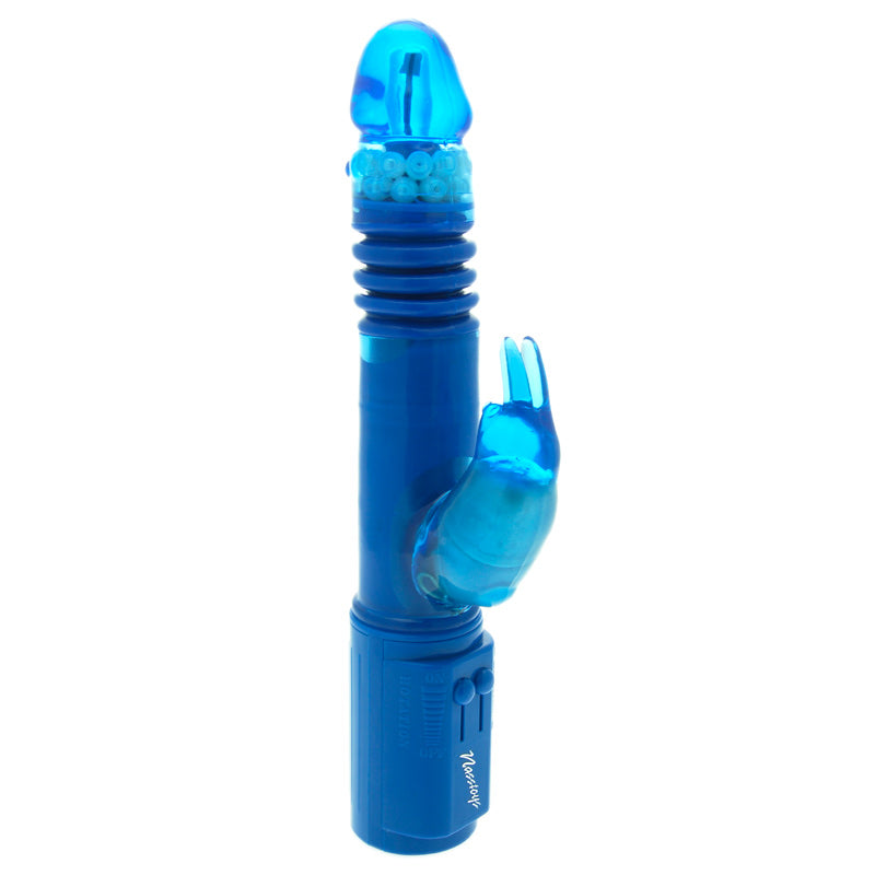 Deep Stroker Rabbit Vibrator Blue - Peaches & Cream