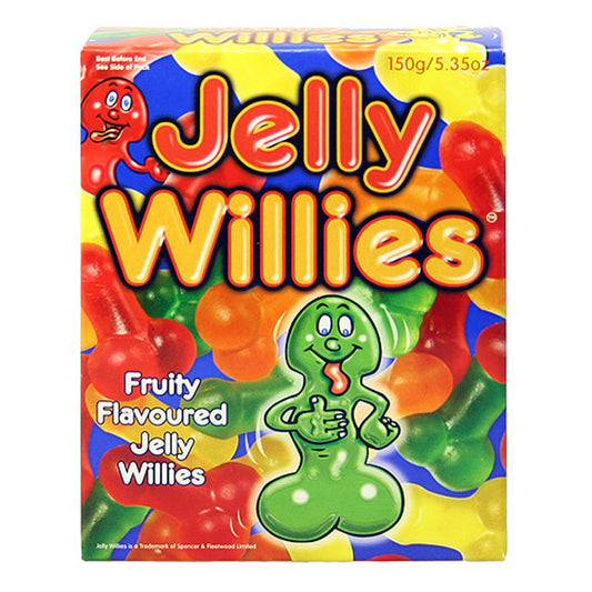 Fruit Flavoured Jelly Willies - Peaches & Cream