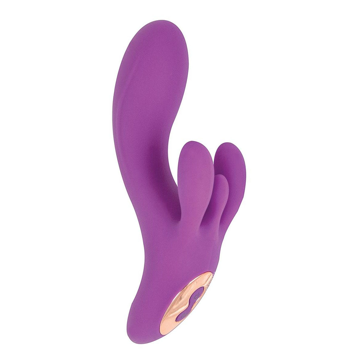 Vibes Of New York Triple Tickler Massager - Peaches & Cream