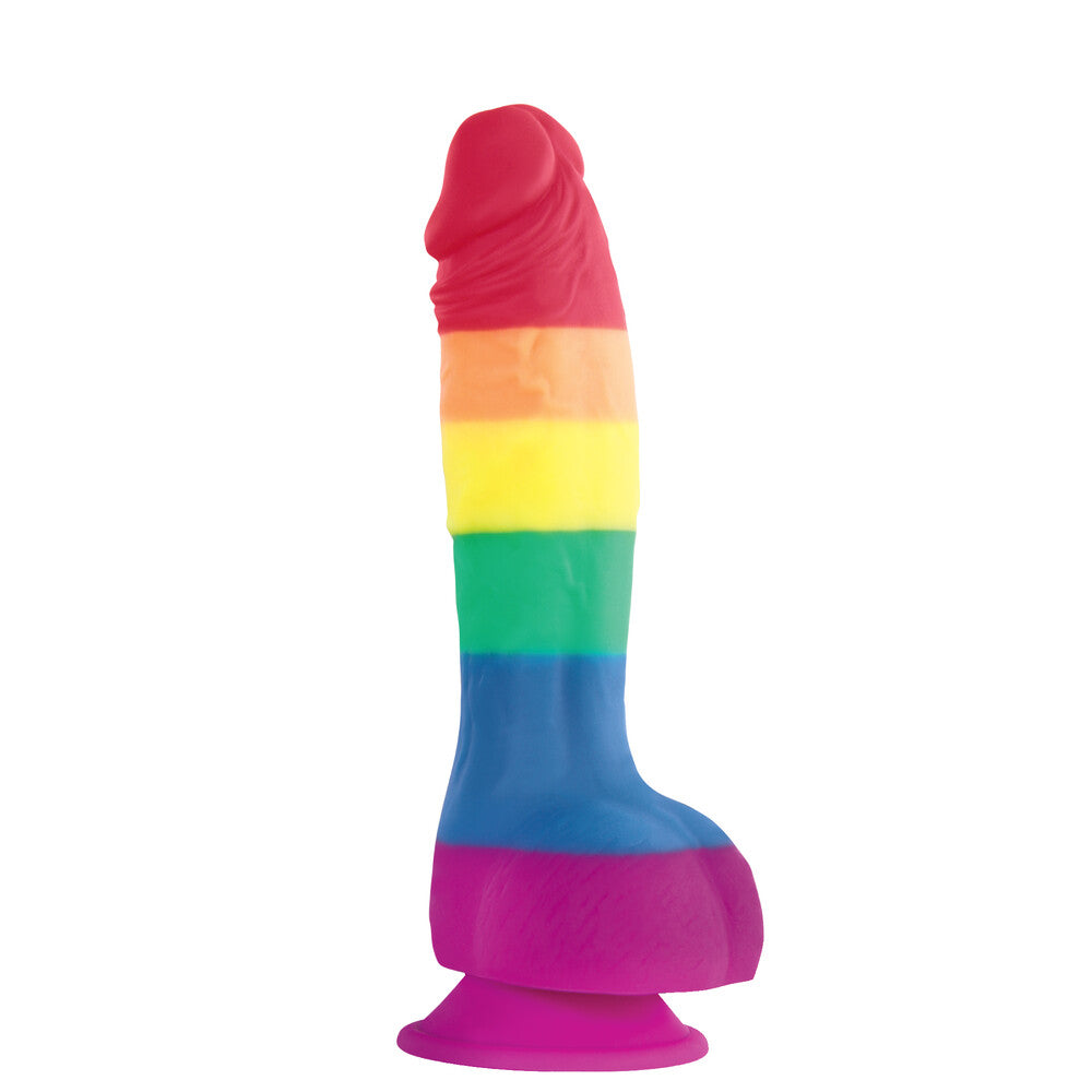 Colours Pride Edition 6 Inch Realistic Silicone Dildo With Balls - Peaches & Cream