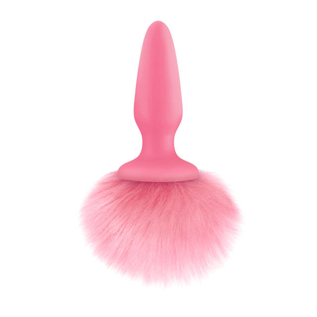 Pink Bunny Tail Butt Plug - Peaches & Cream