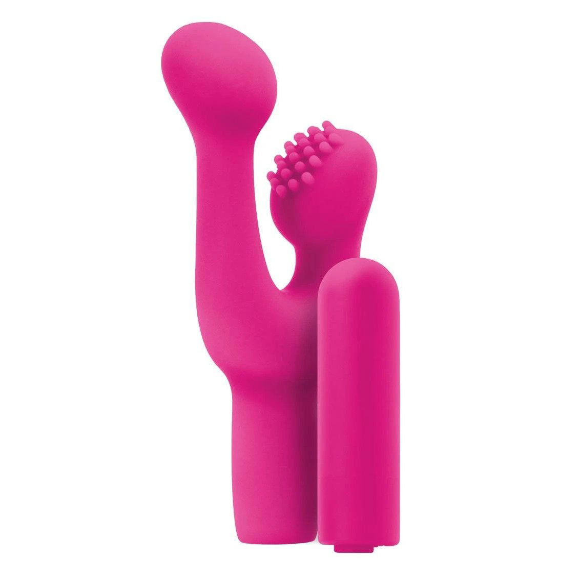 INYA Pink Finger Fun Rechargeable Clitoral Stimulator - Peaches & Cream