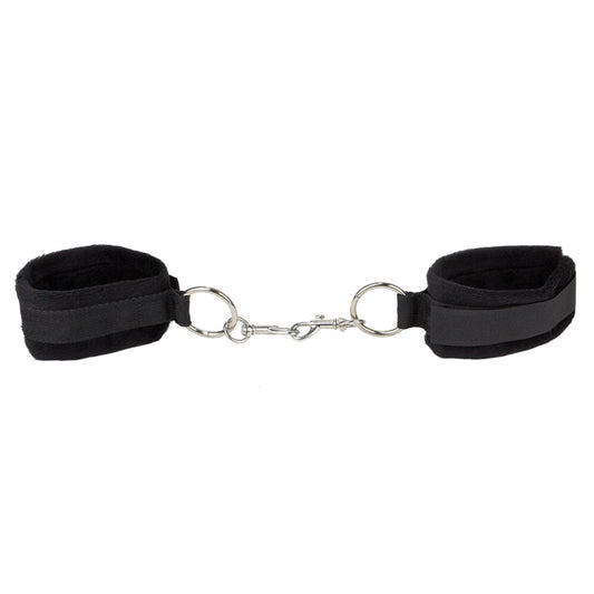 Ouch Velcro Black Cuffs For Hands And Ankles - Peaches & Cream