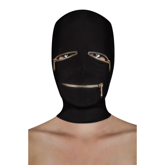 Ouch Extreme Zipper Mask With Eye And Mouth Zipper - Peaches & Cream