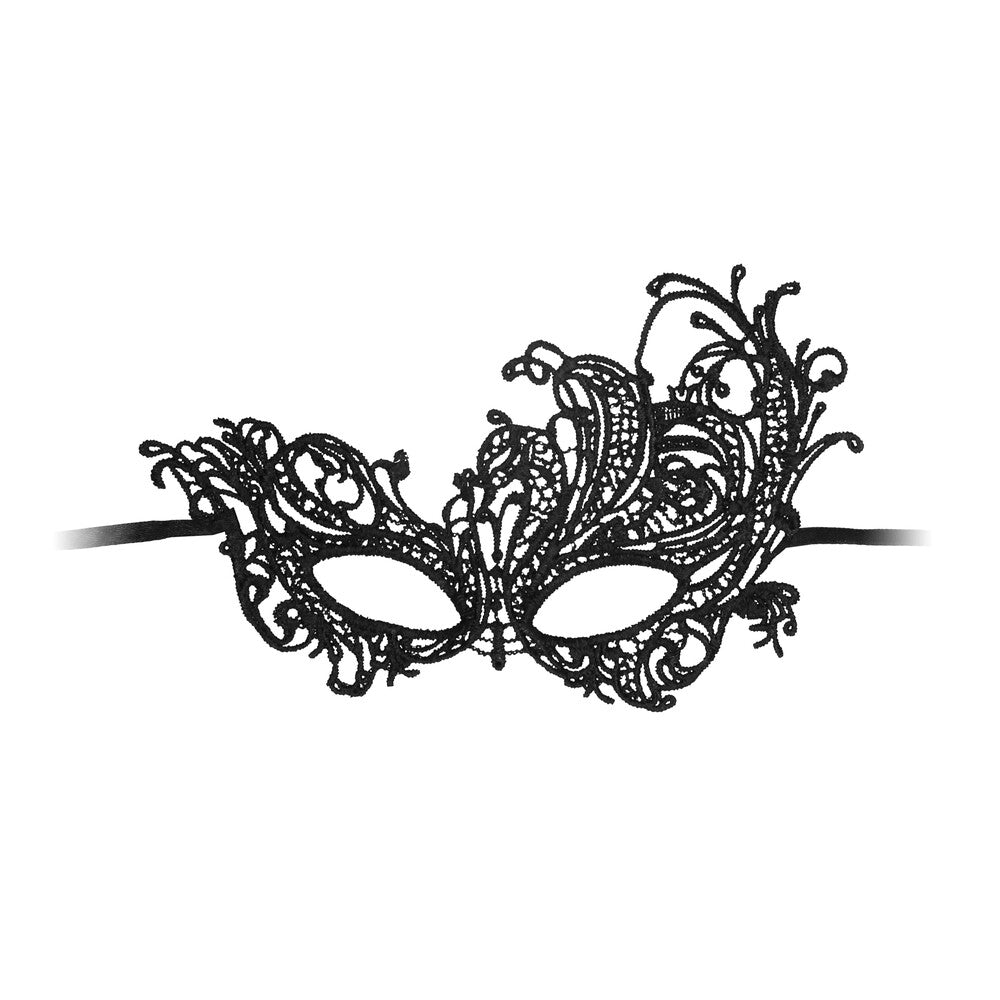 Ouch Royal Black Lace Mask - Peaches & Cream