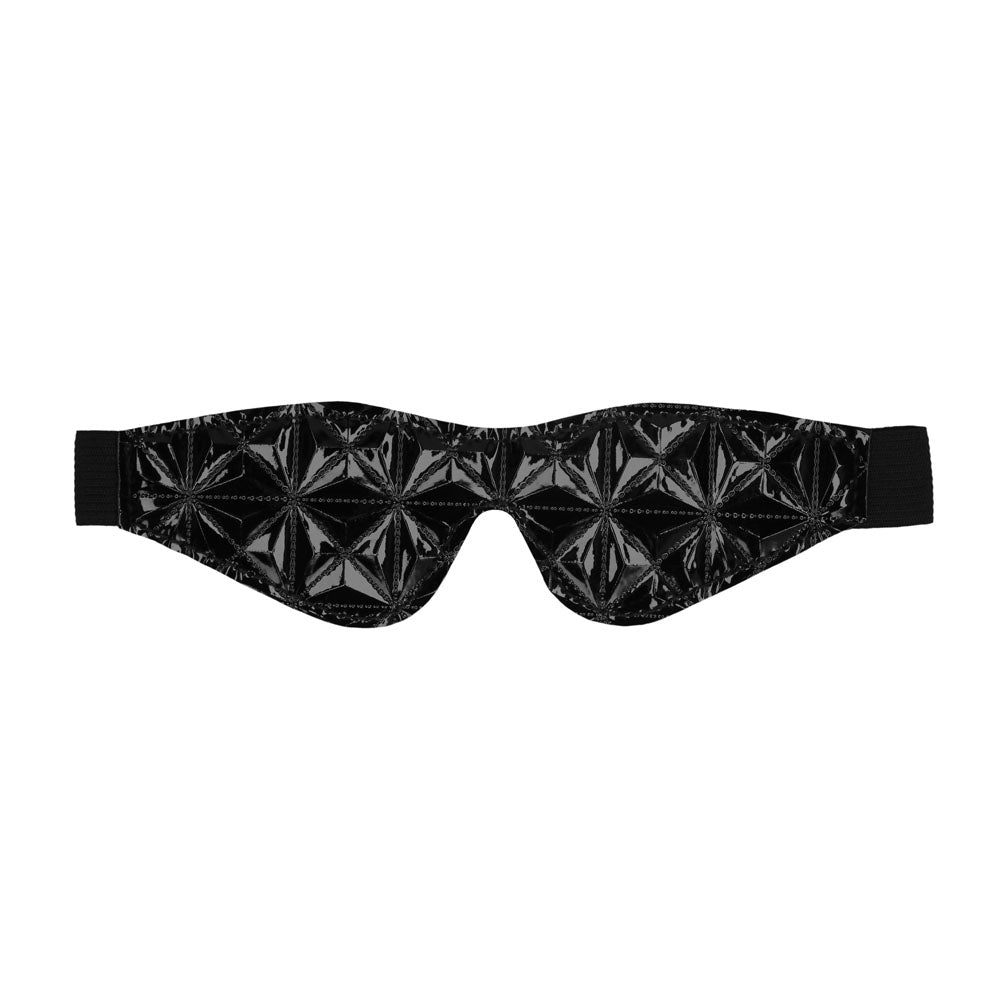 Ouch Black Luxury Eye Mask - Peaches & Cream