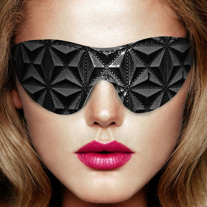 Ouch Black Luxury Eye Mask - Peaches & Cream