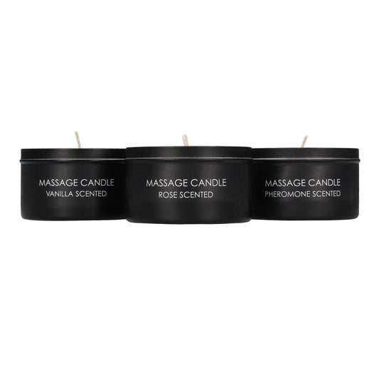 Ouch Set of 3 Massage Candles - Peaches & Cream