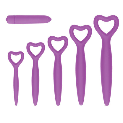 Ouch Silicone Vaginal Dilator Set Purple - Peaches & Cream