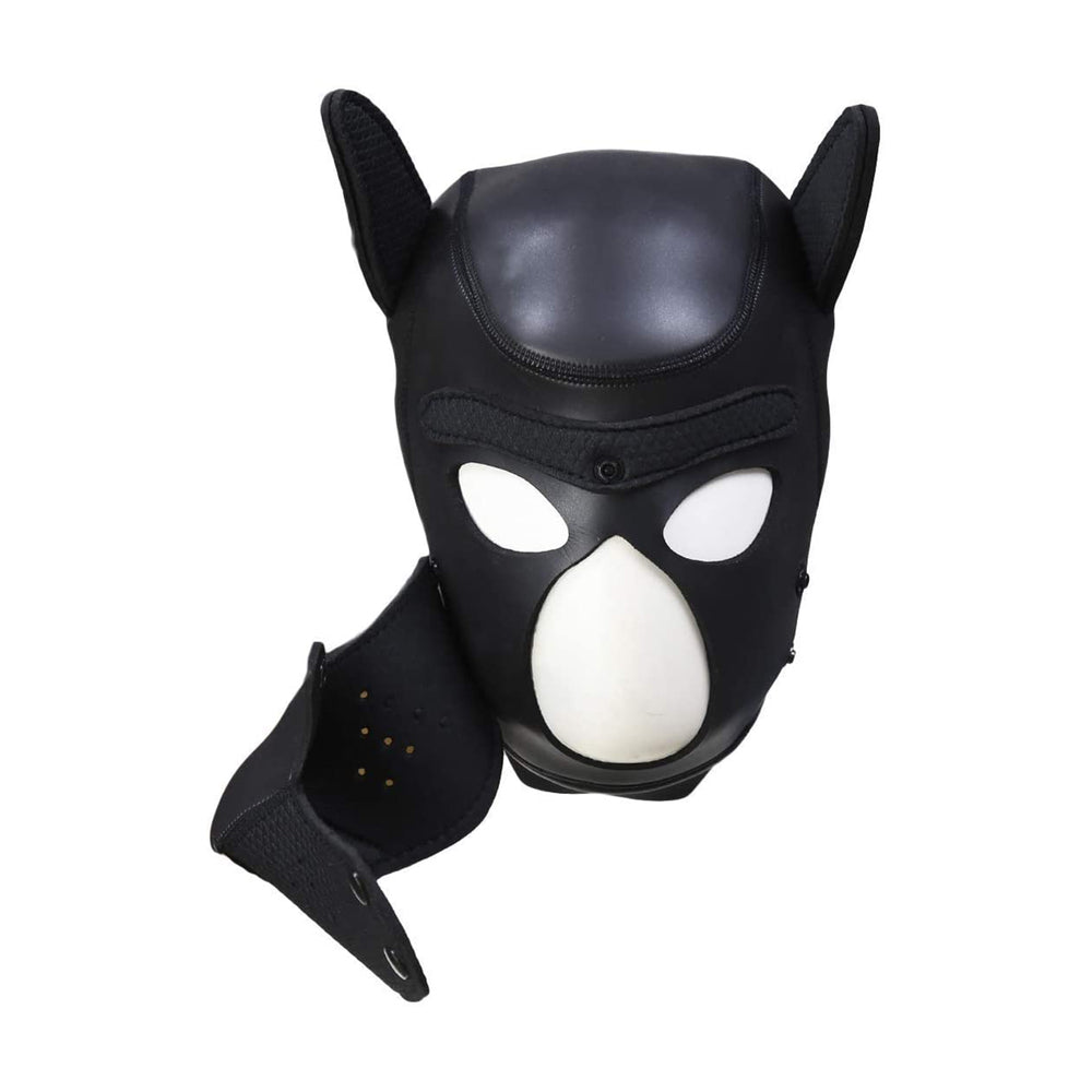 Neoprene Puppy Mask Puppy Play - Peaches & Cream