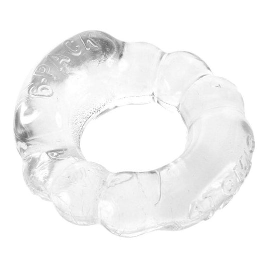 OxBalls Shockingly Superior Clear Cock Ring - Peaches & Cream