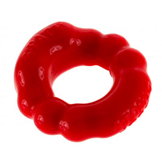 OxBalls Shockingly Superior Red Cock Ring - Peaches & Cream