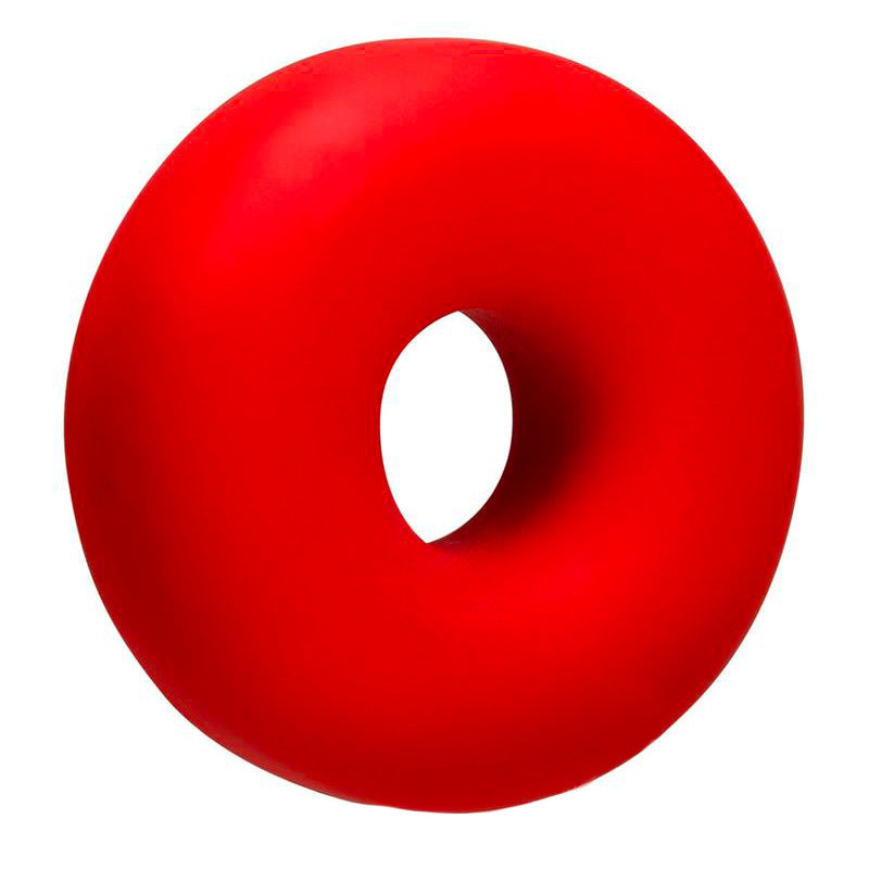 OxBalls Big Ox Super Mega Stretch Silicone Cock Ring Red - Peaches & Cream