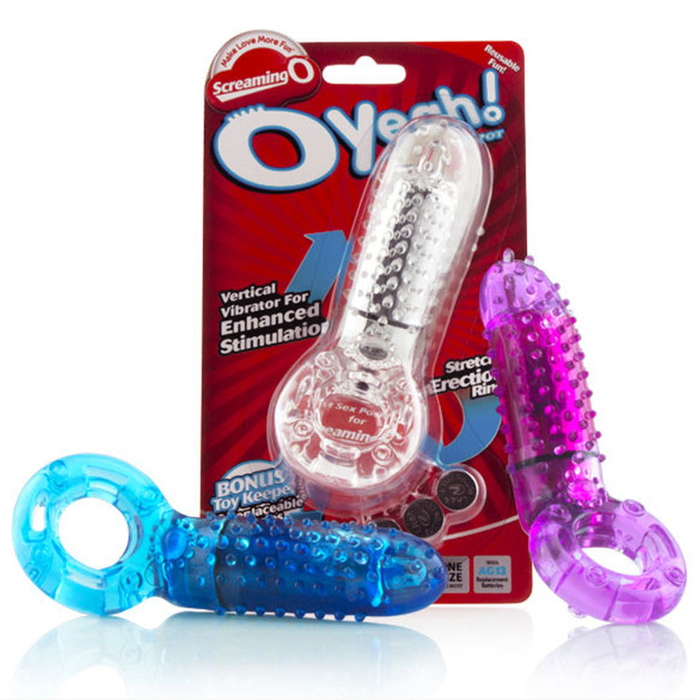 Screaming O Yeah Vibrating Cock Ring - Peaches & Cream