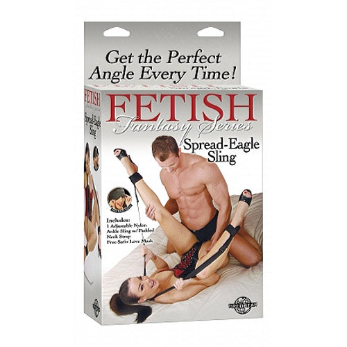 Fetish Fantasy Series Spread Eagle Sling - Peaches & Cream