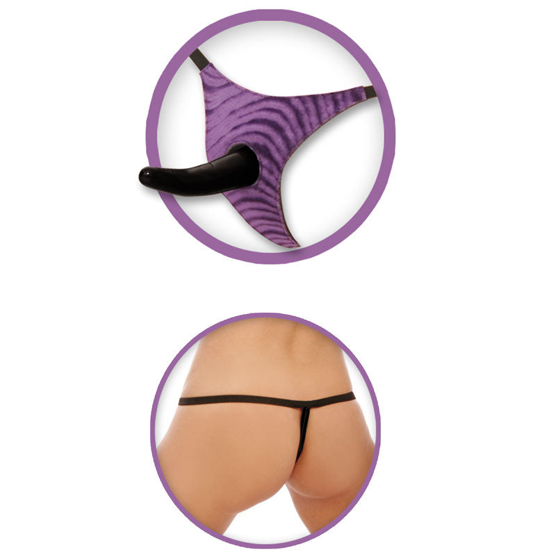 Fetish Fantasy Series Vibrating Strap On For Him - Peaches & Cream