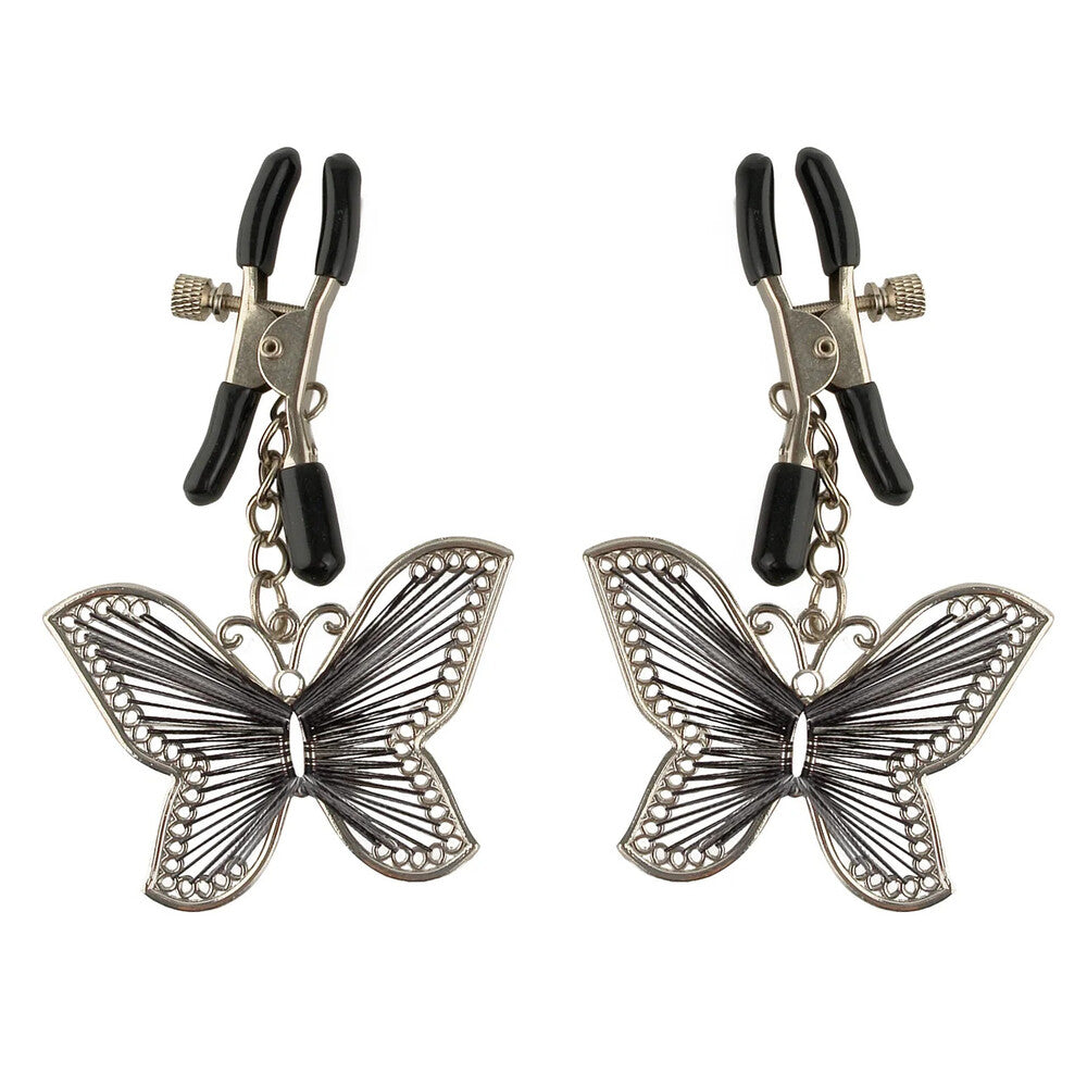 Fetish Fantasy Series Butterfly Nipple Clamps - Peaches & Cream